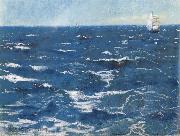 William Stott of Oldham Choppy Sea painting